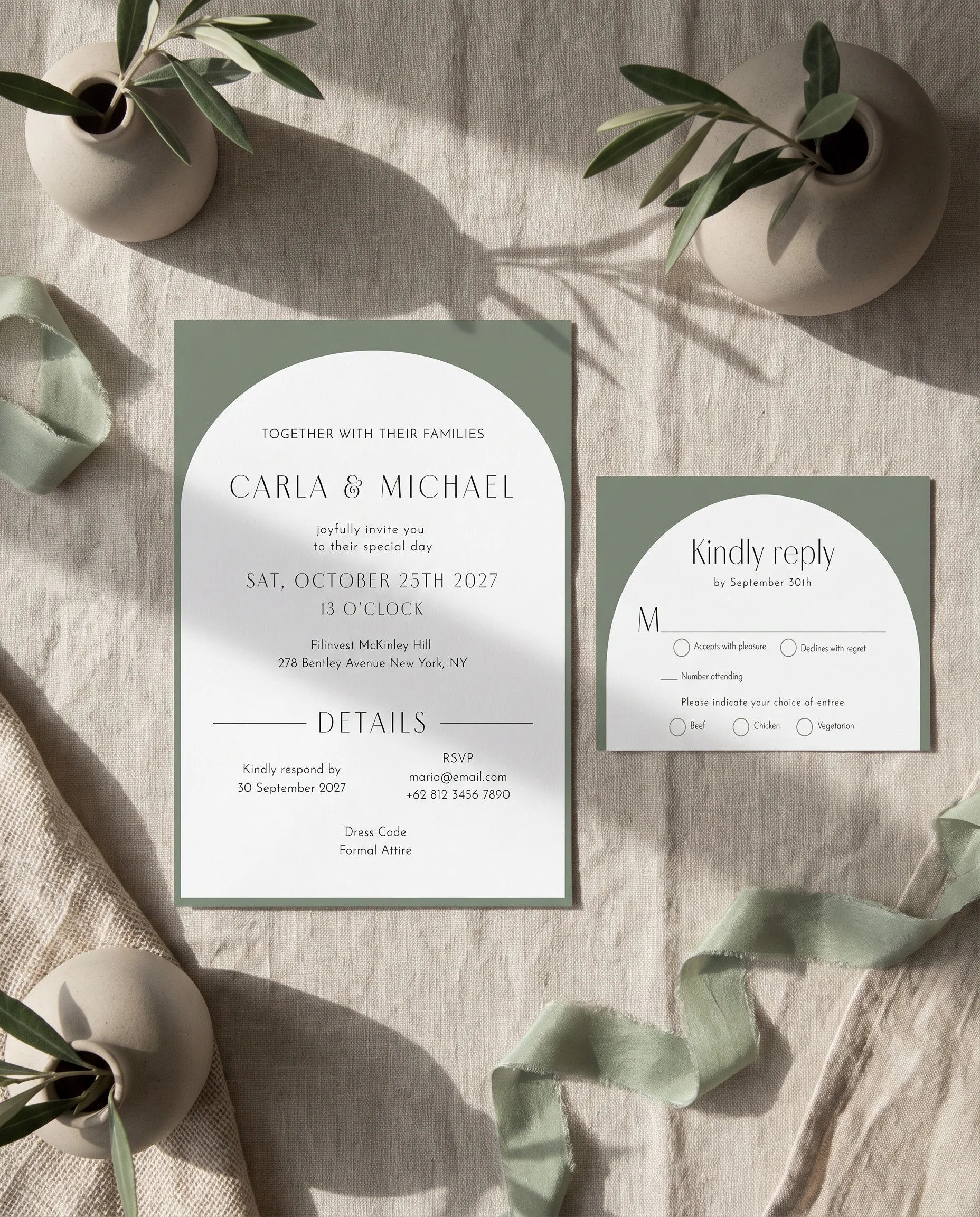 Arc Vale — Invitation Suite