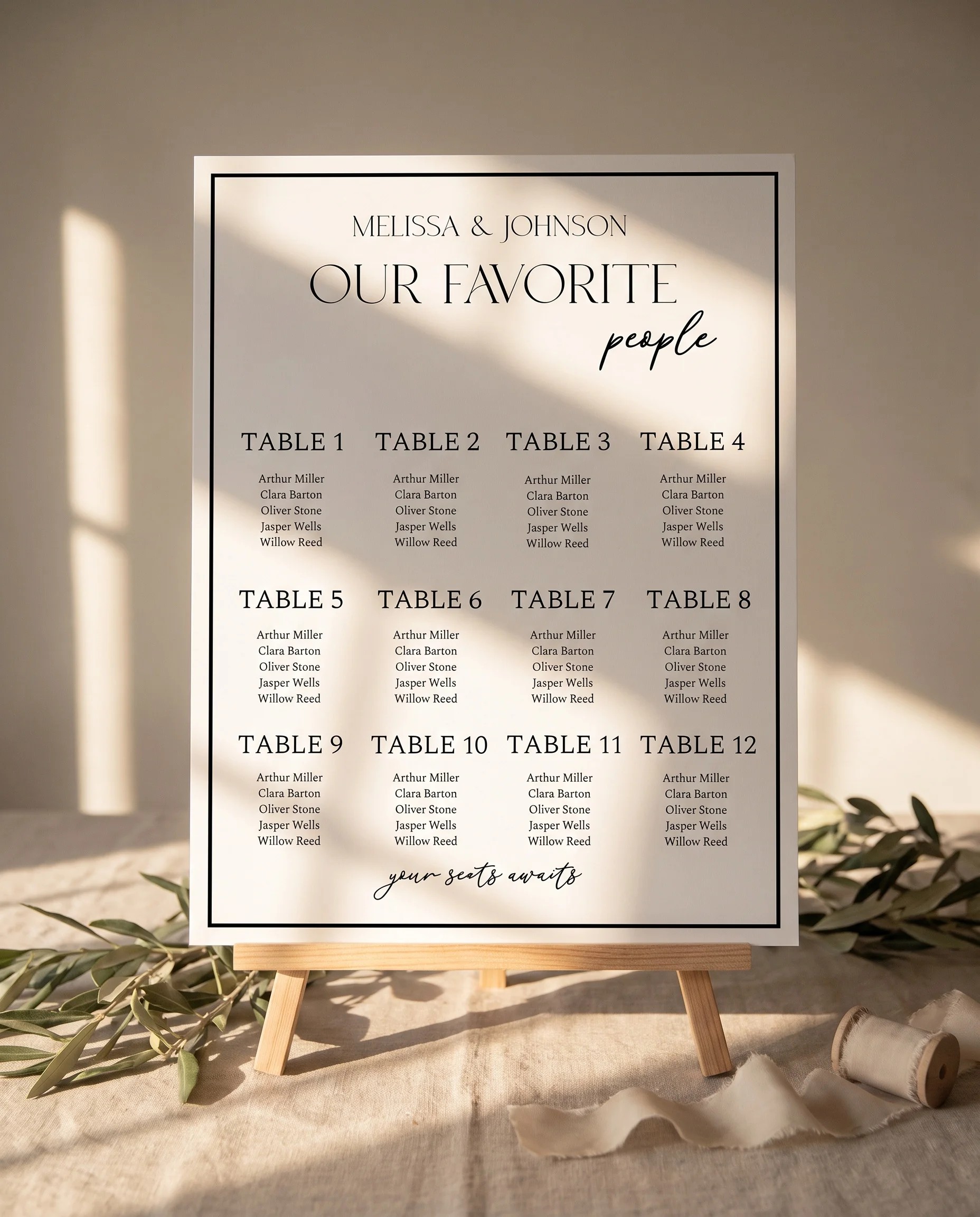 Aurelian — Seating Chart
