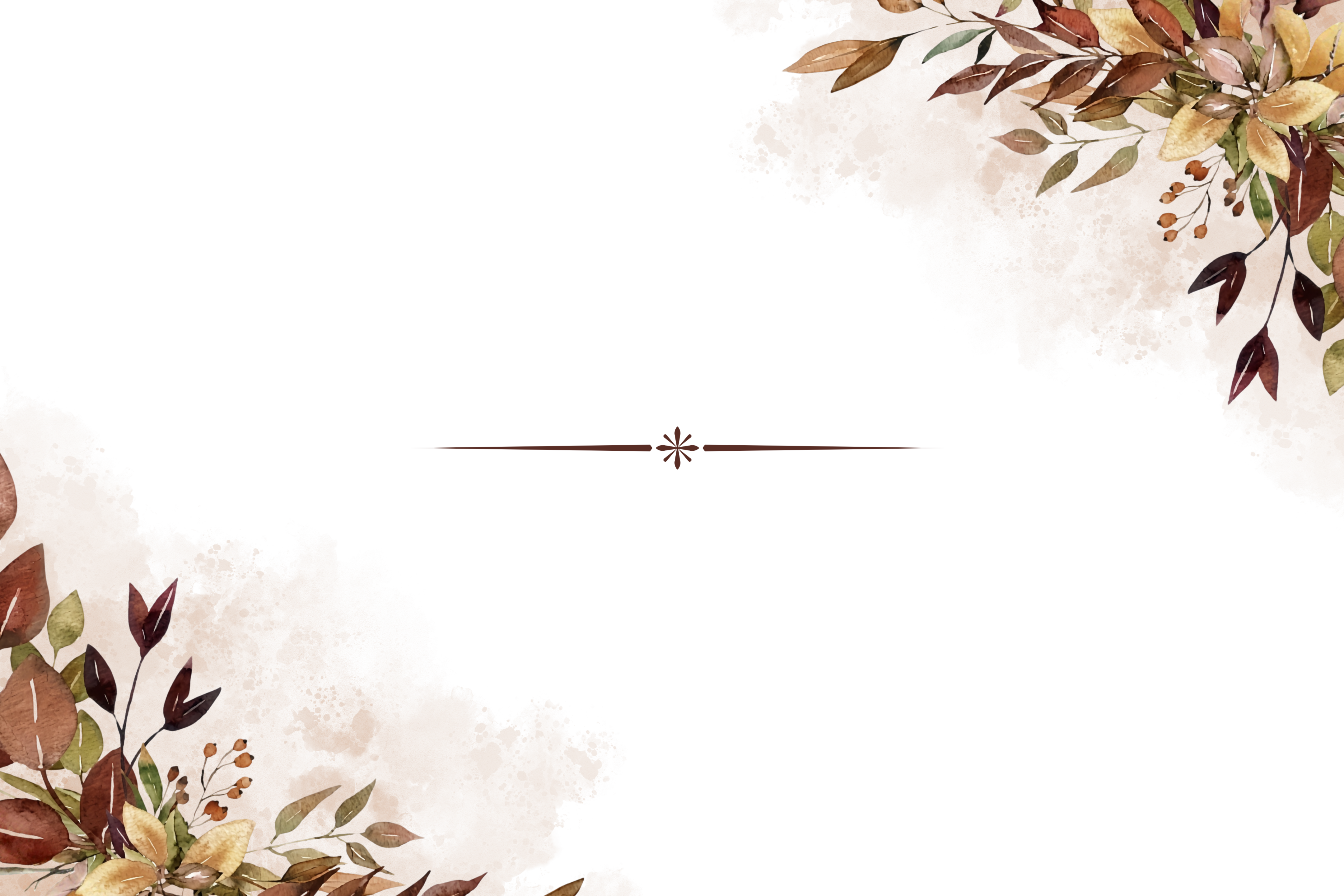 Autumn Bough Wedding Day Stationery Set | Printable