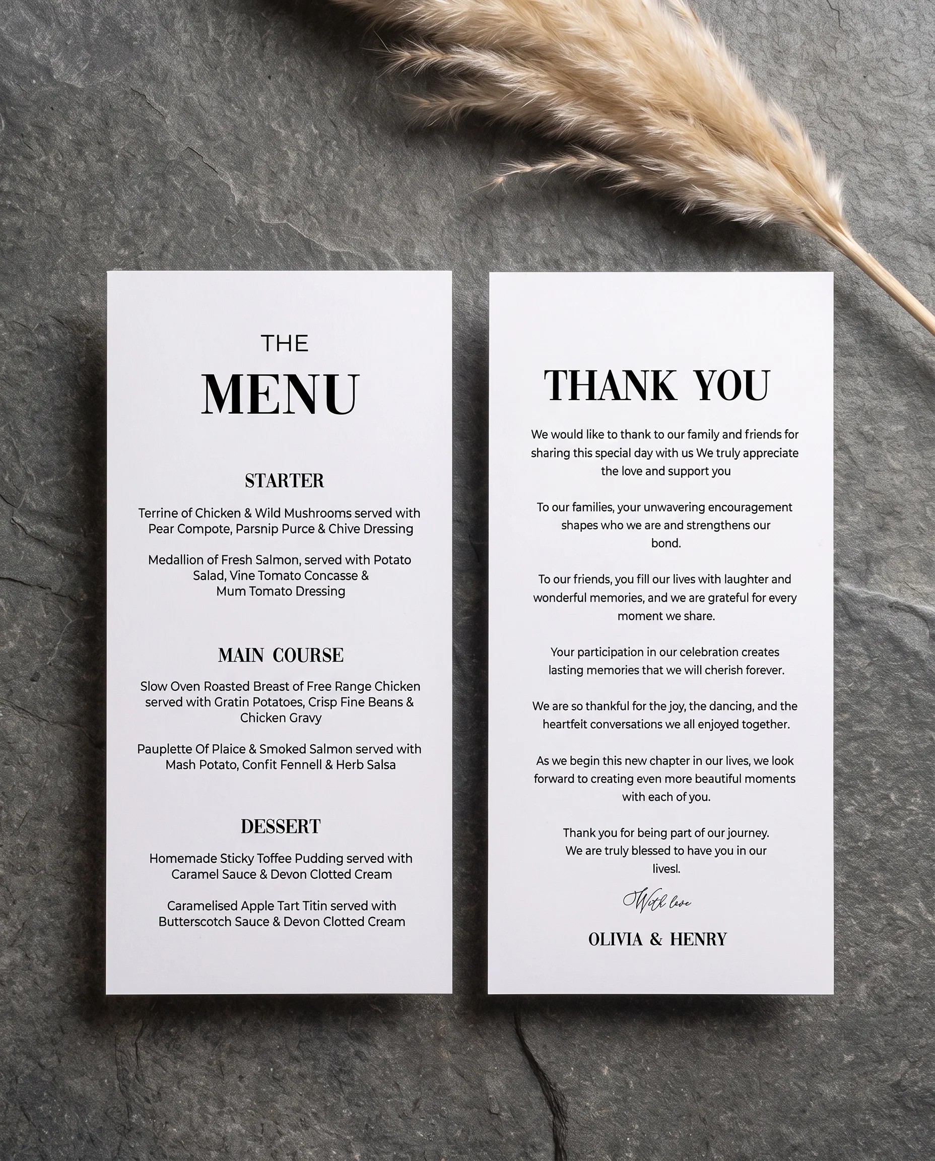 Barline — Menu