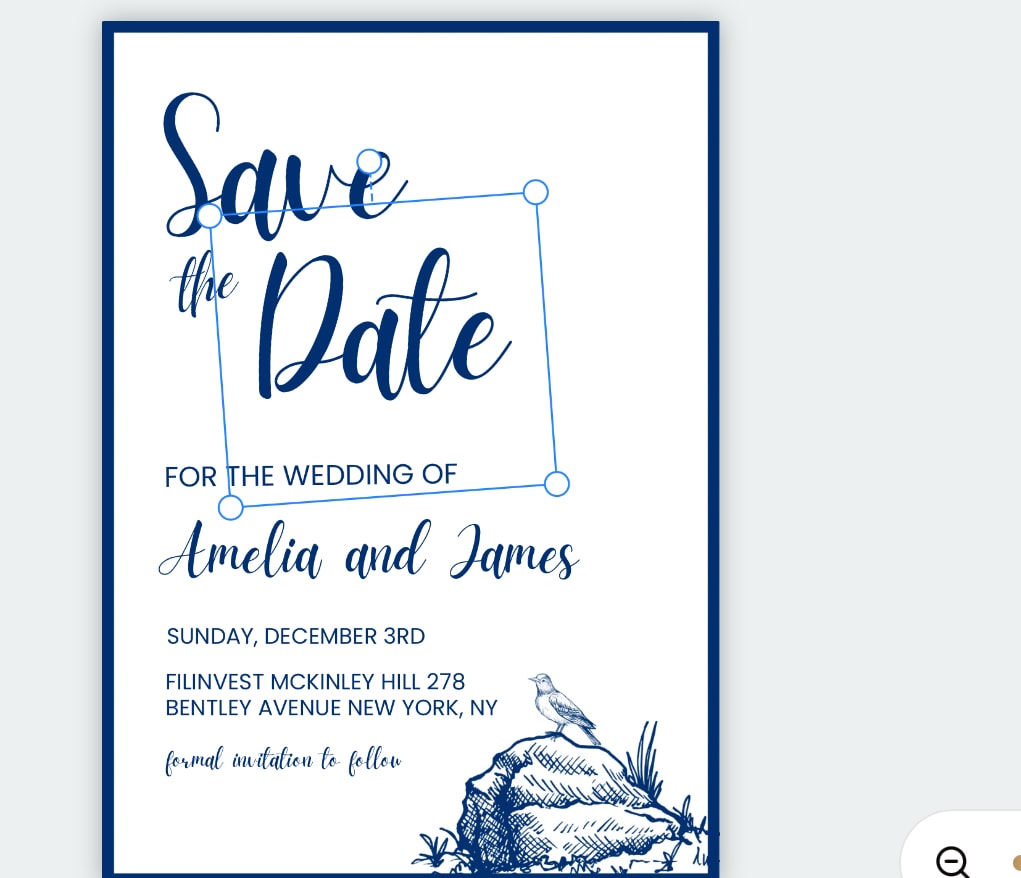 Blue Range Sign Set — Navy Mountain Wedding Signage