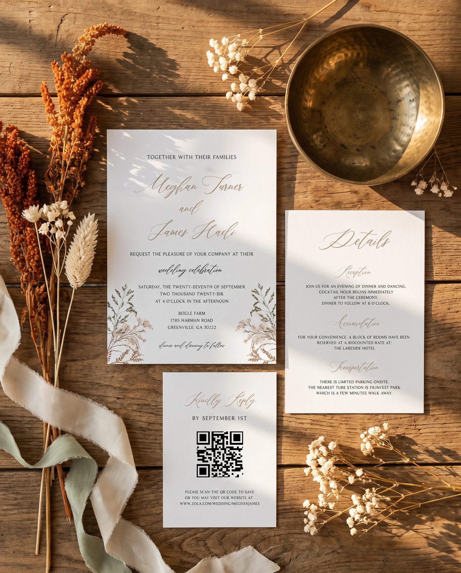 Bramble Court — Invitation Suite