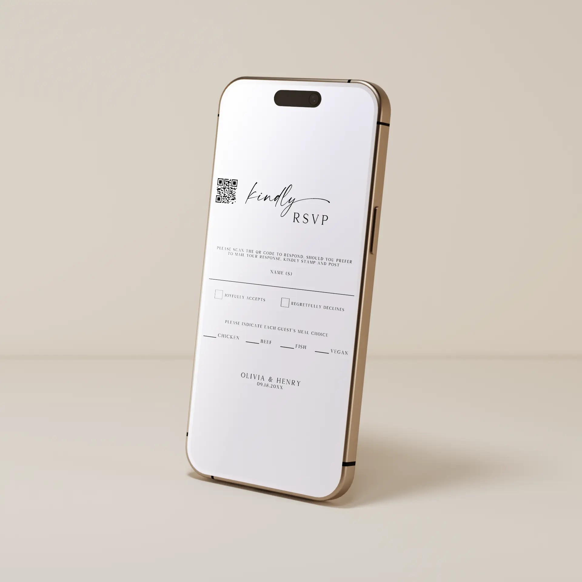 Buzz — RSVP E-Card