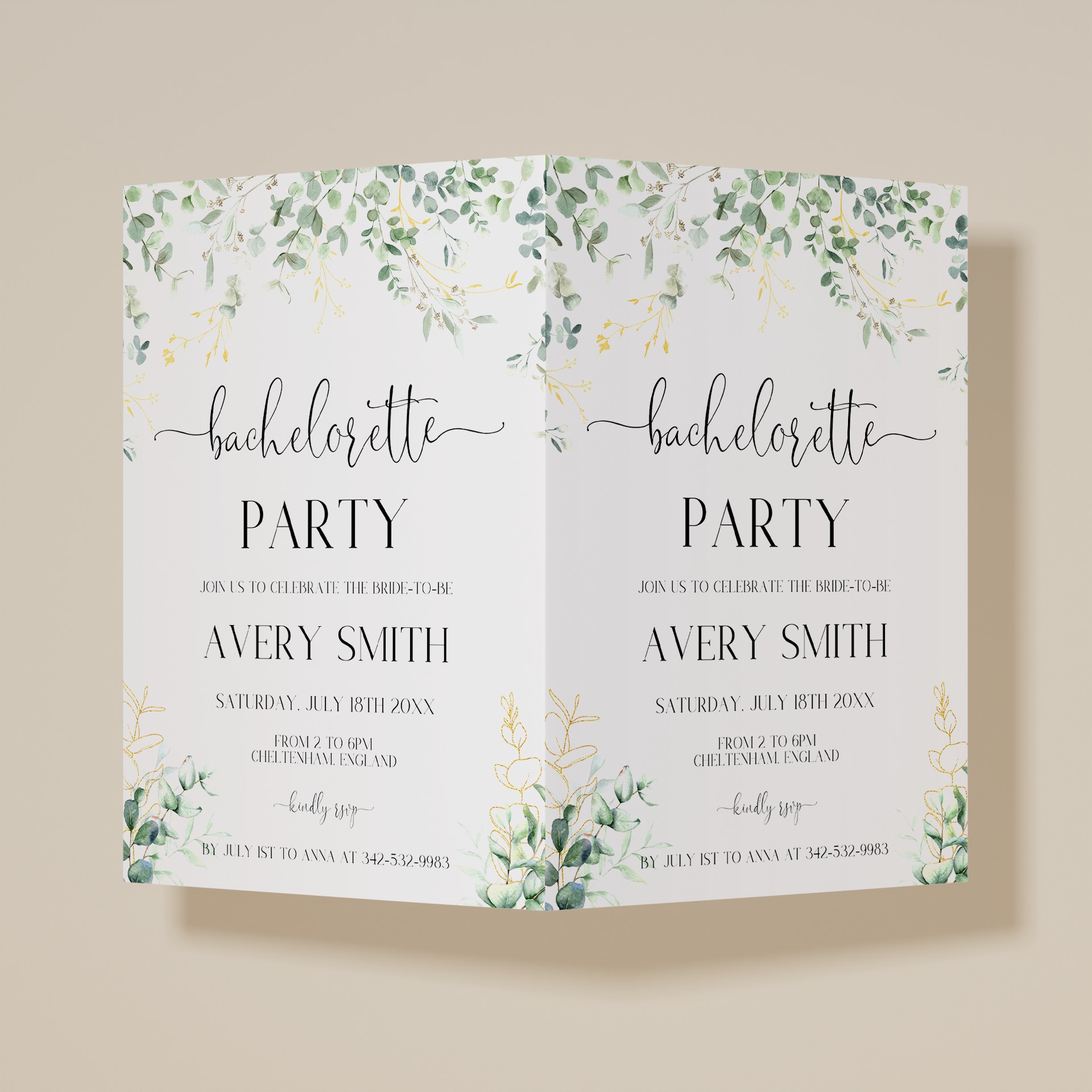 Eucalyptus Gold — Bachelorette Party