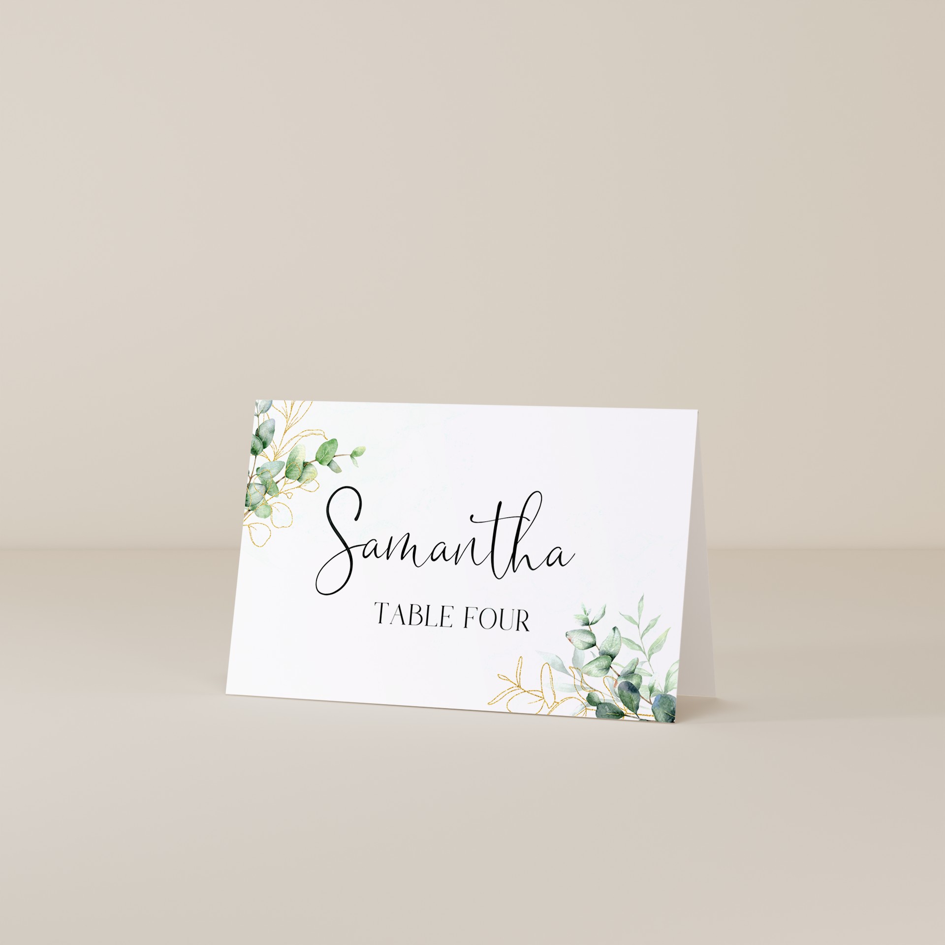 Eucalyptus Gold — Place Card