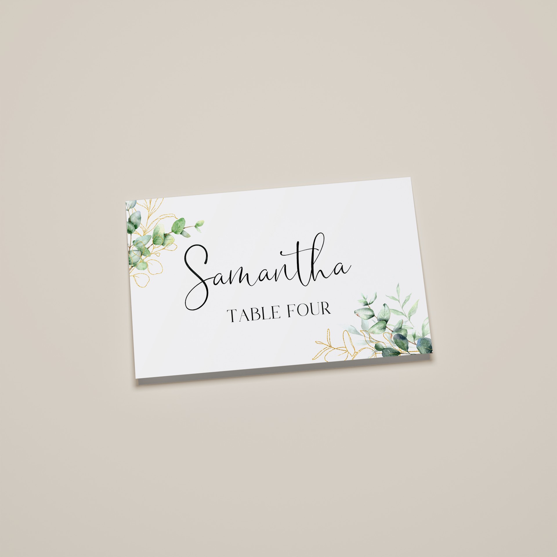 Eucalyptus Gold — Place Card
