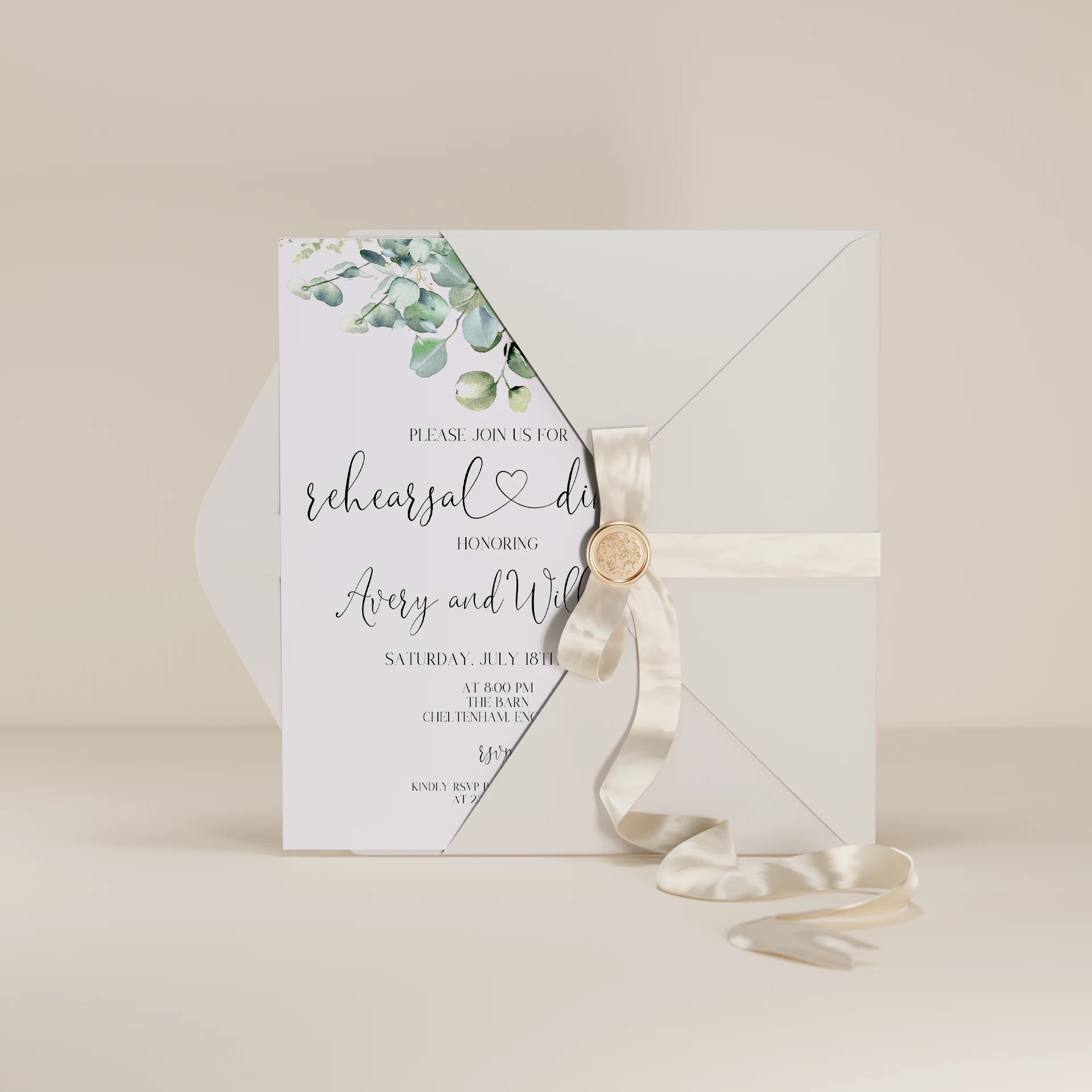 Eucalyptus Gold — Rehearsal Dinner