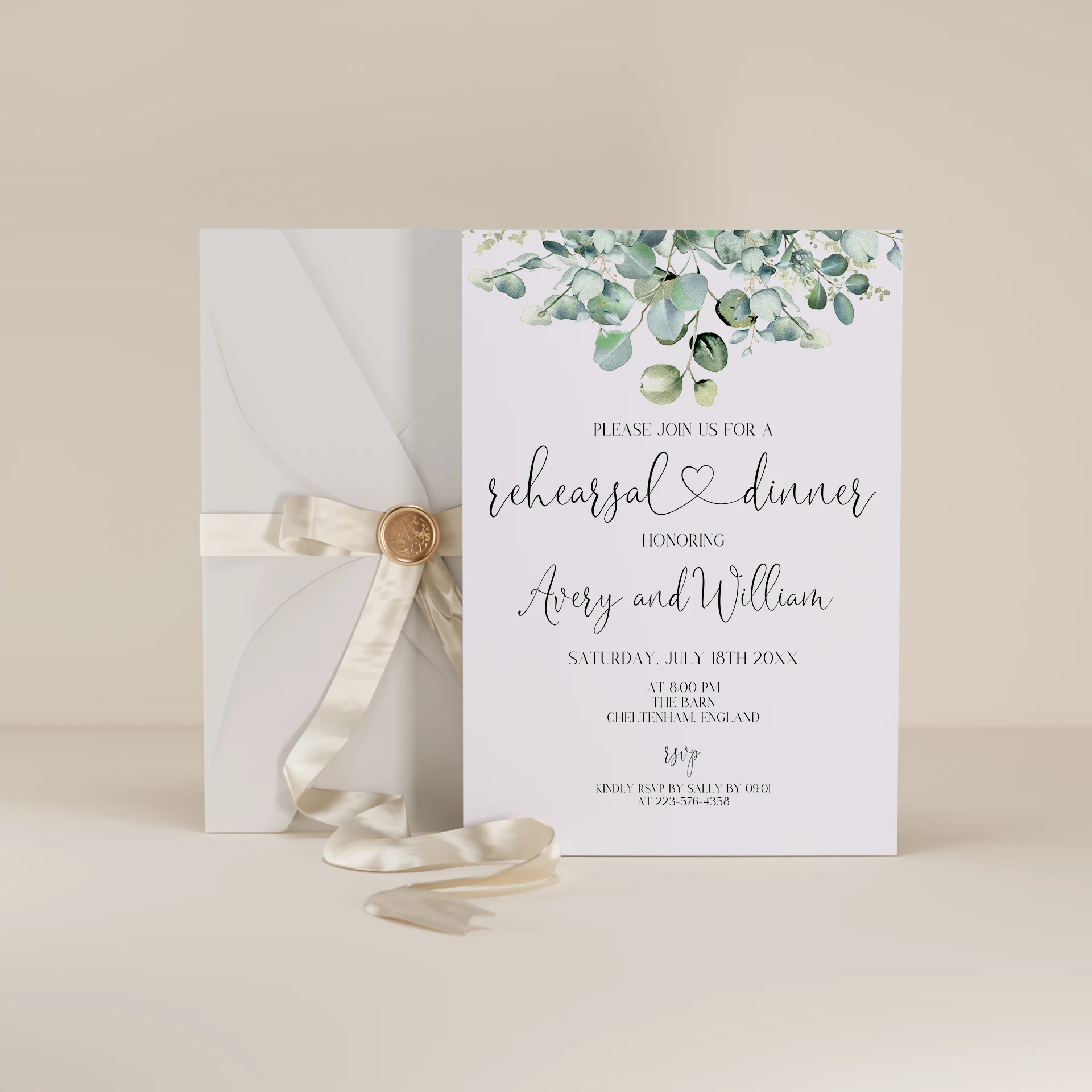 Eucalyptus Gold — Rehearsal Dinner