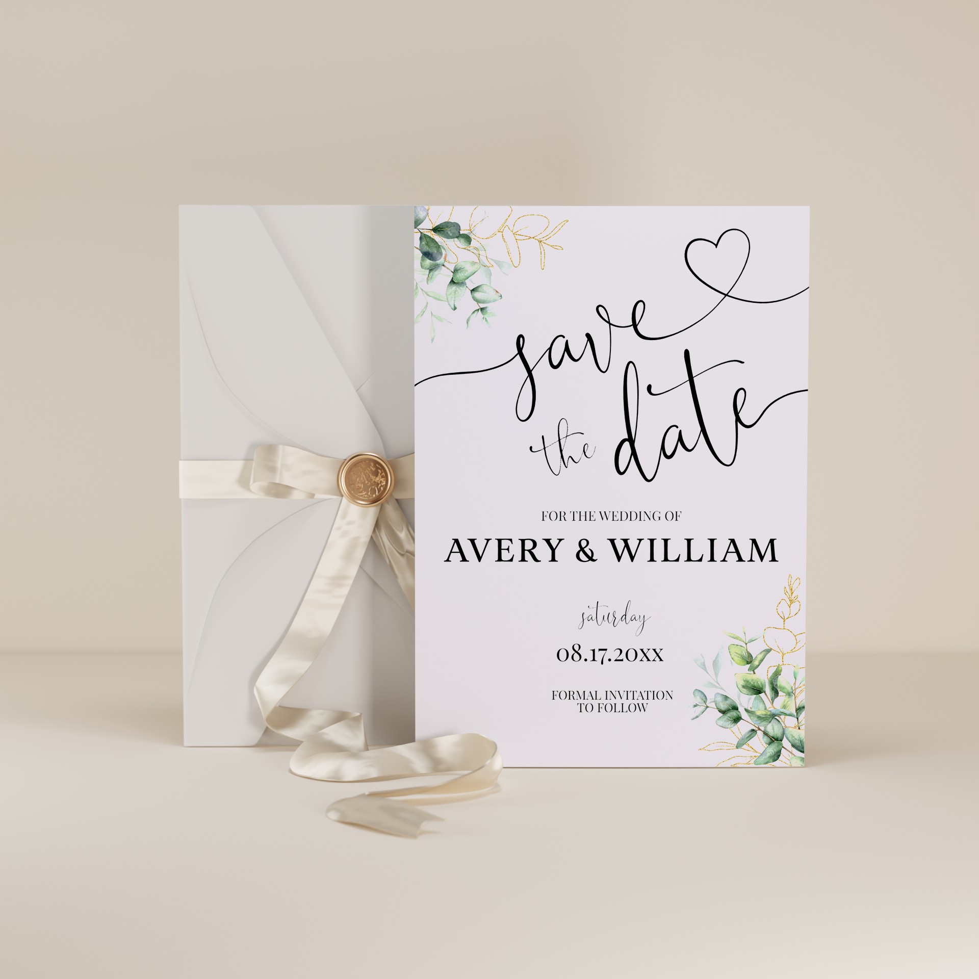 Eucalyptus Gold — Save the Date
