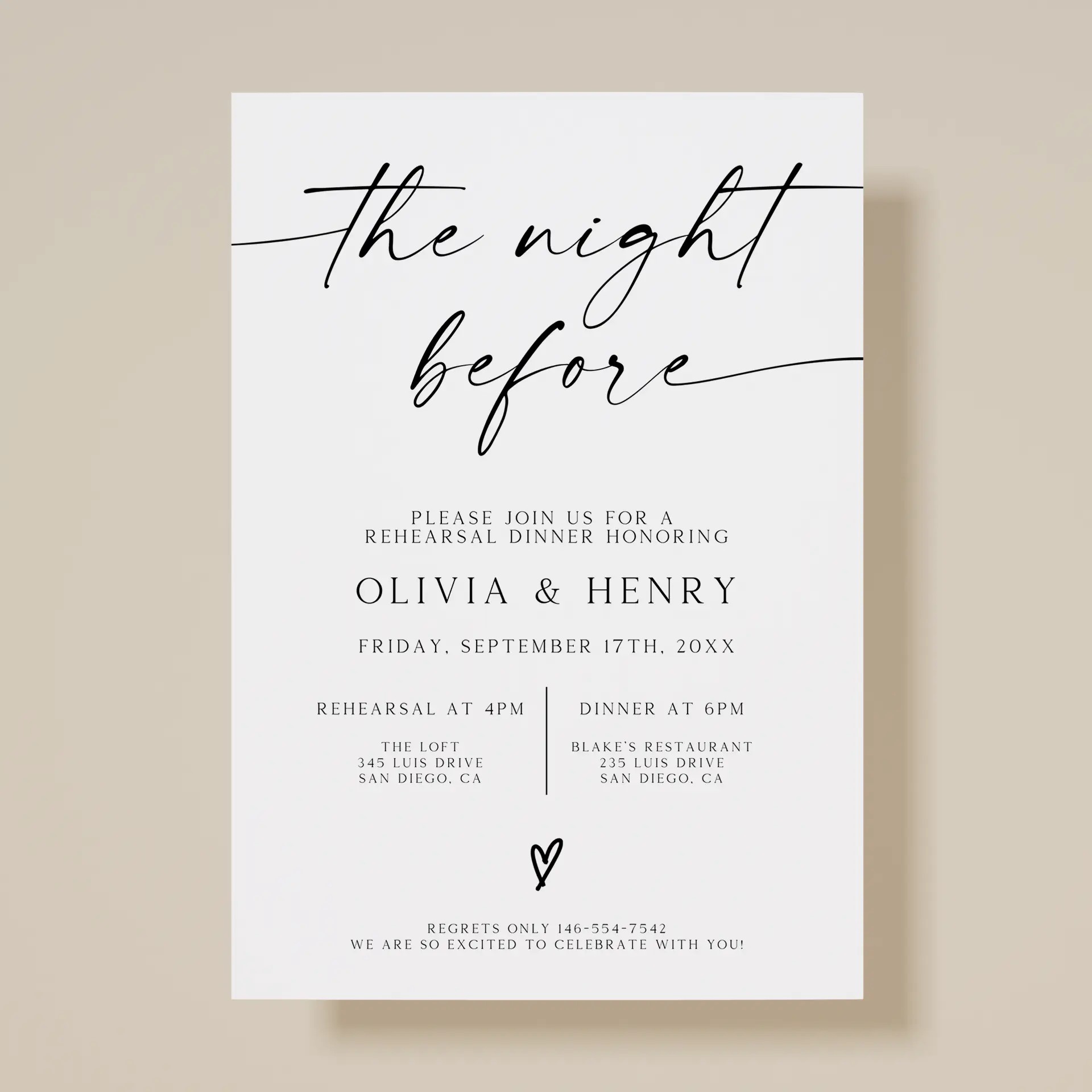 Eve — Rehearsal Dinner