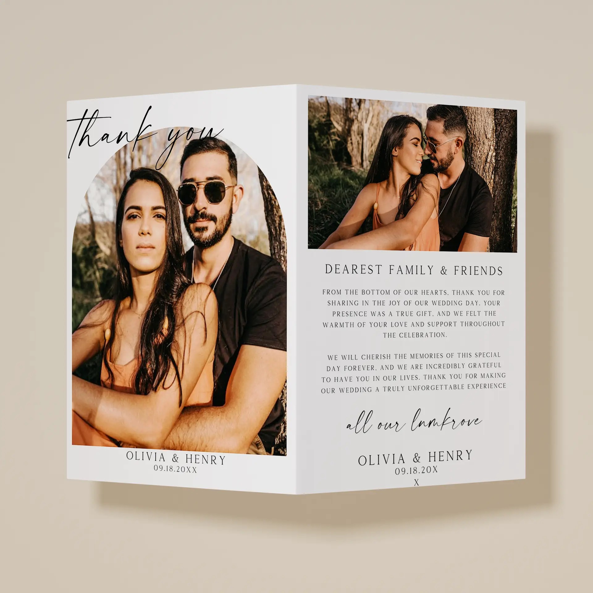 Fond — Thank You Card