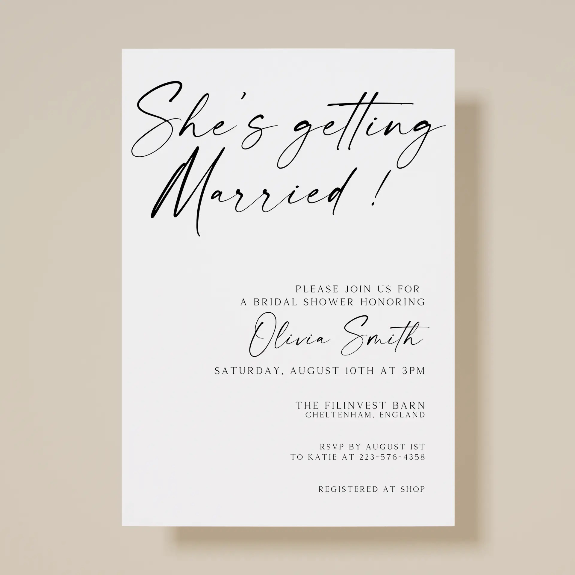 Gather — Bridal Shower