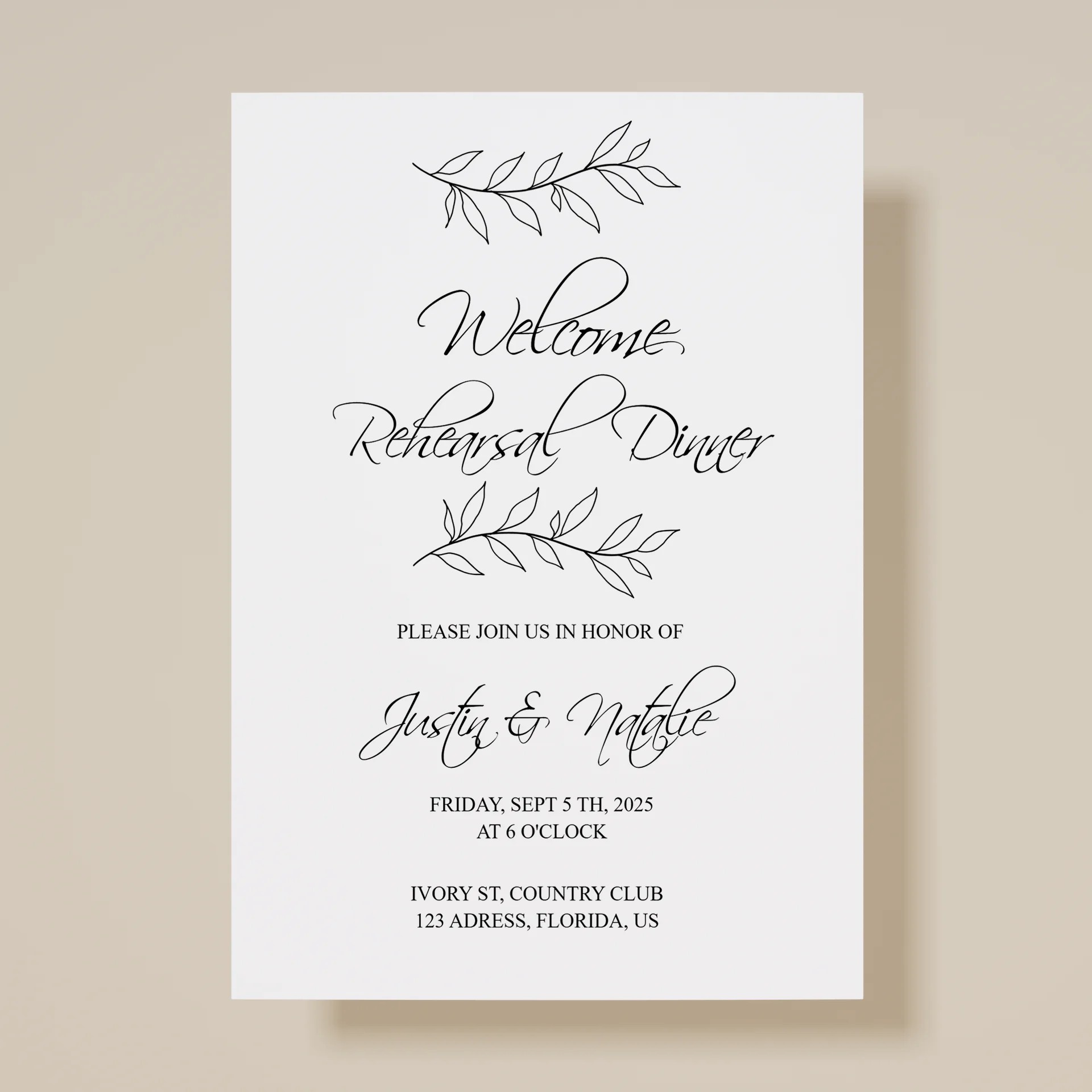 Mark — Rehearsal Dinner