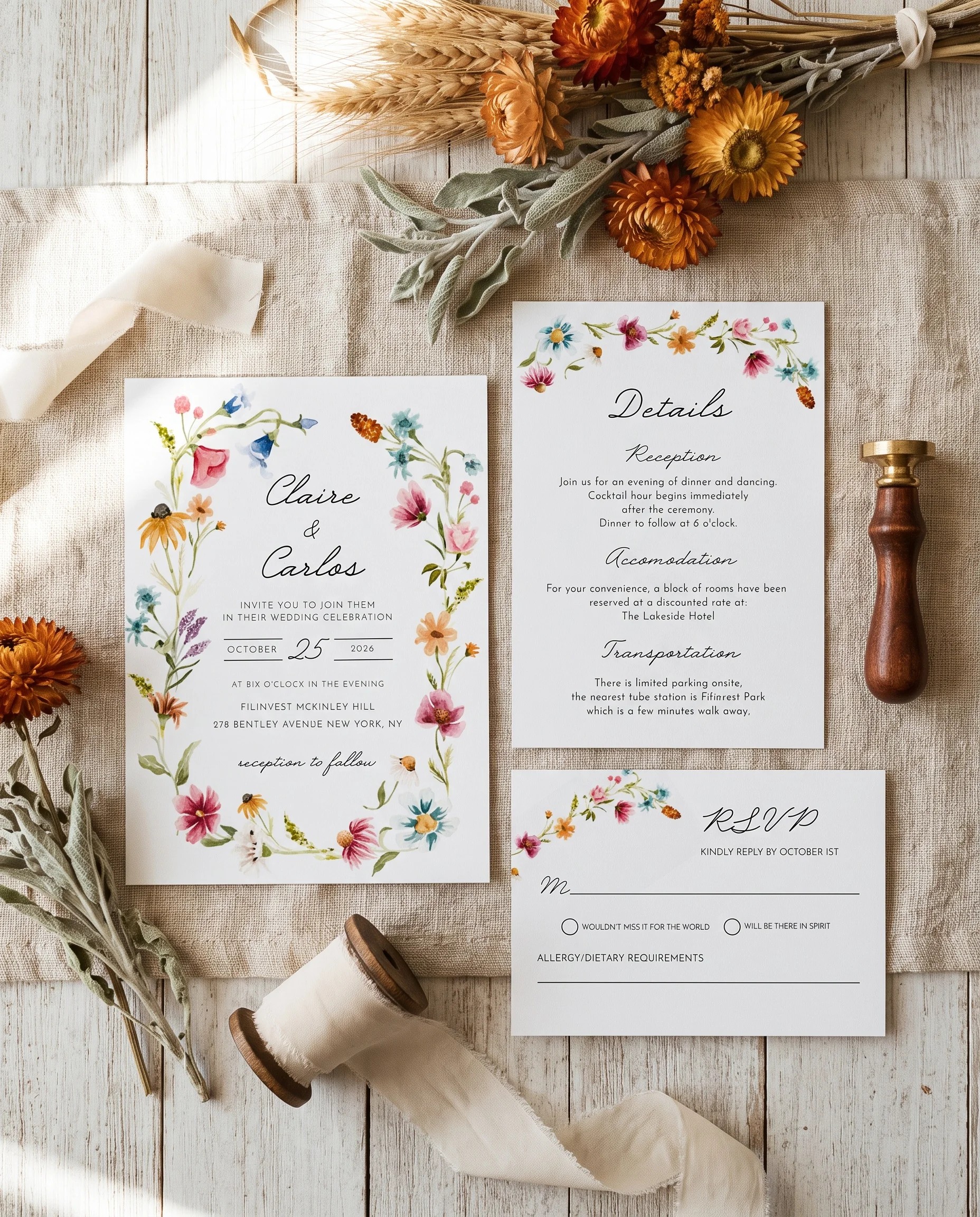 Meadow Ring — Invitation Suite