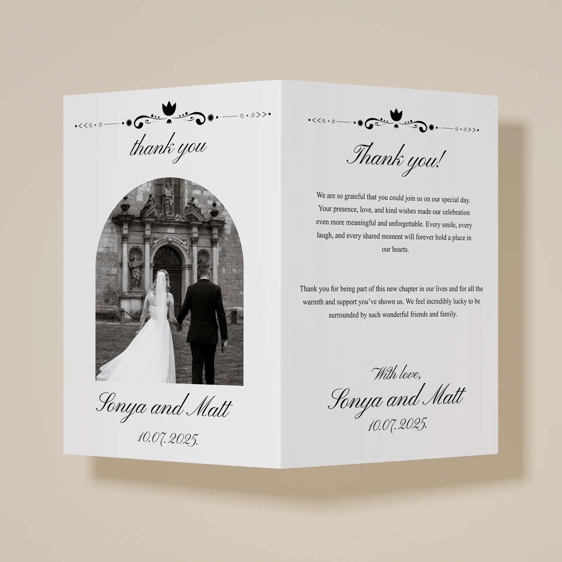 Note — Thank You Card
