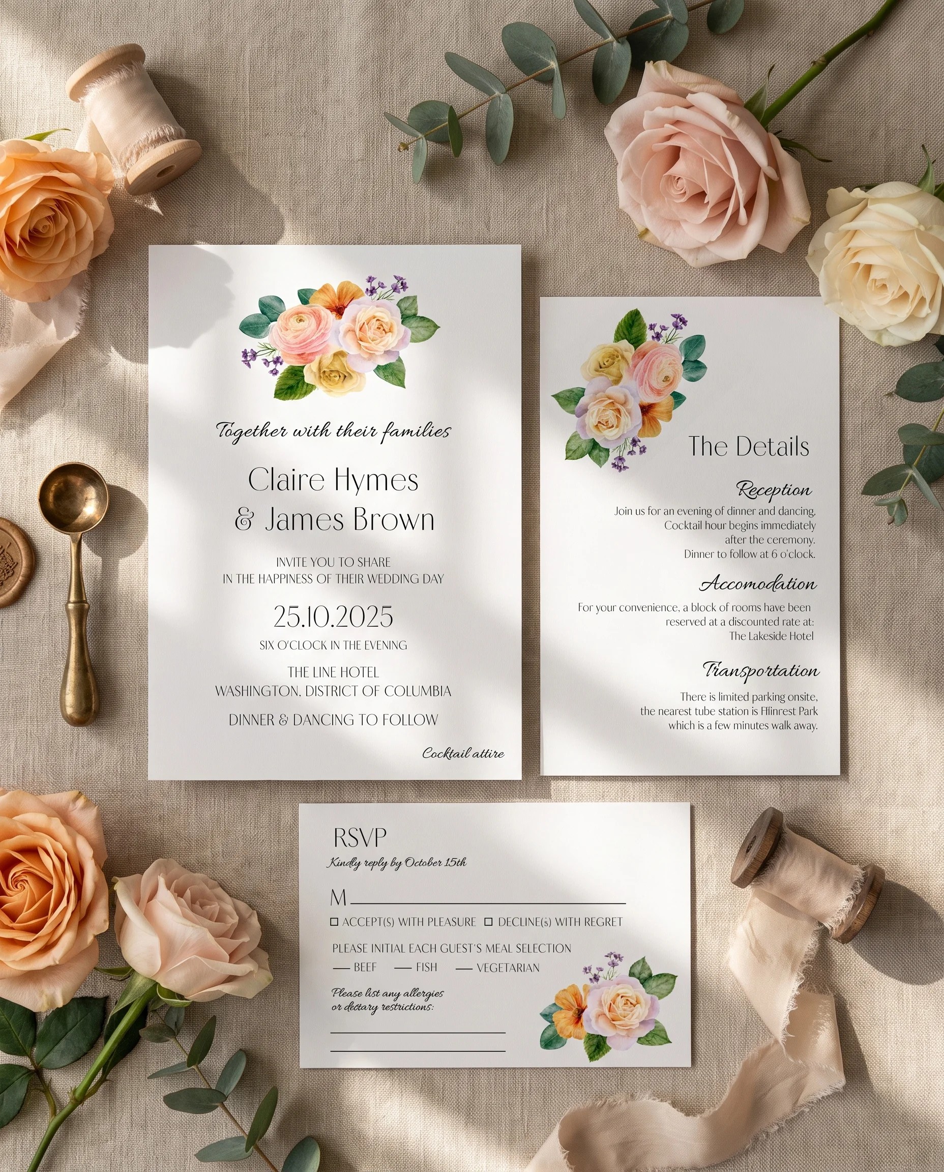 Petal Glade — Invitation Suite