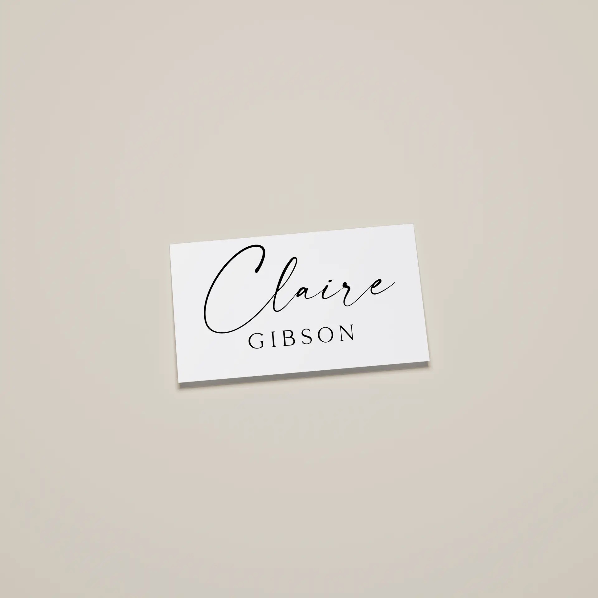 Set — Place Card