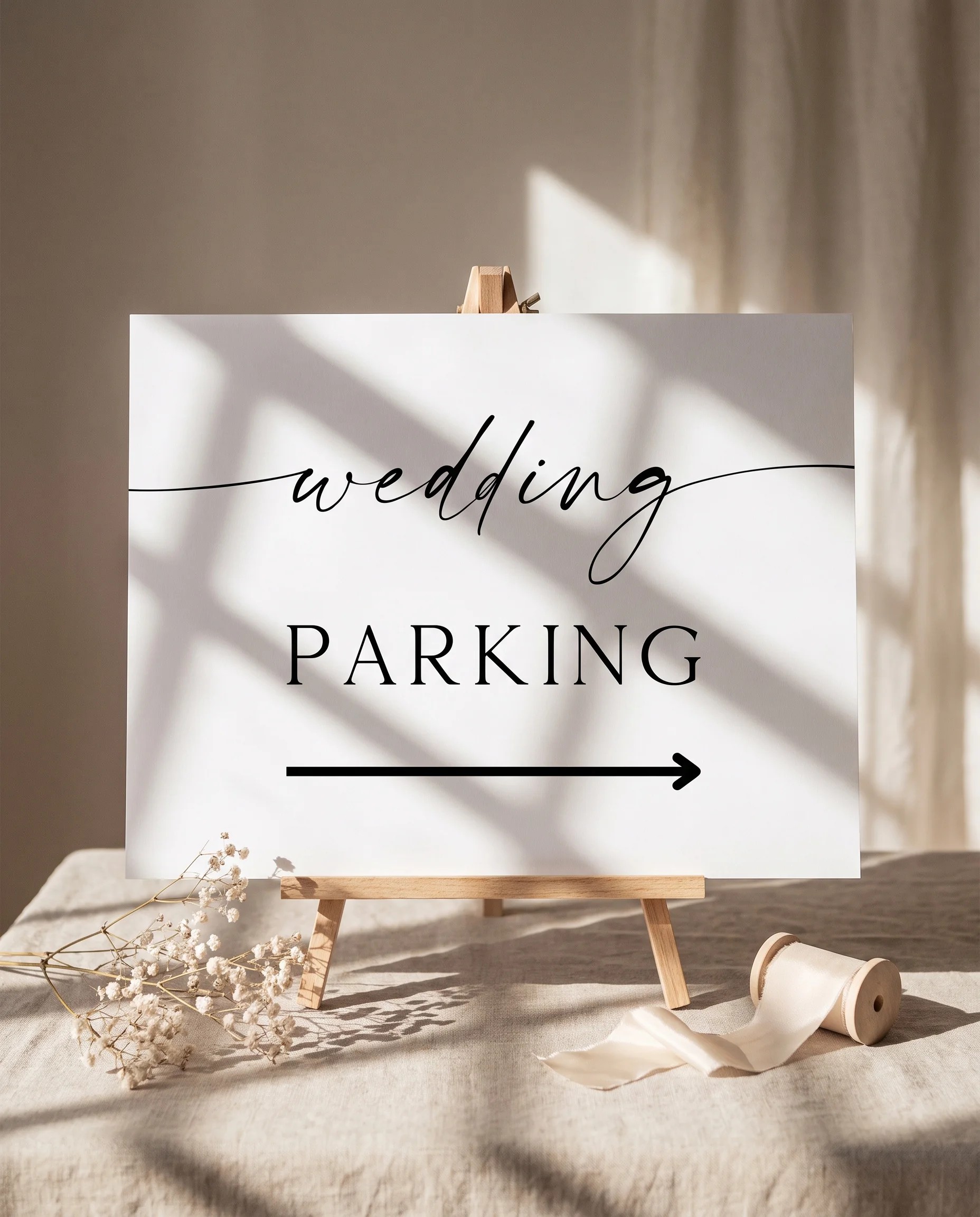 Sunlit — Parking Sign