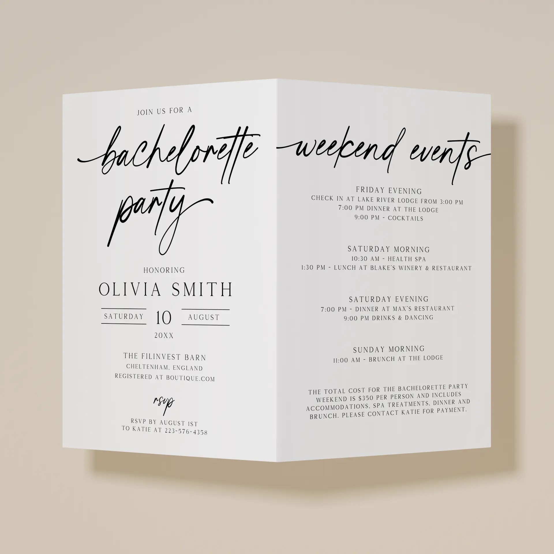 Toast — Bachelorette Party