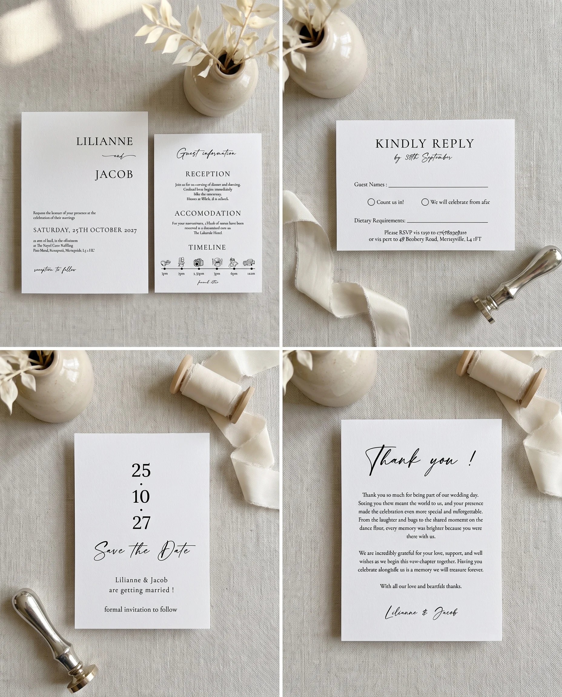 Tonal Reply — Invitation Set