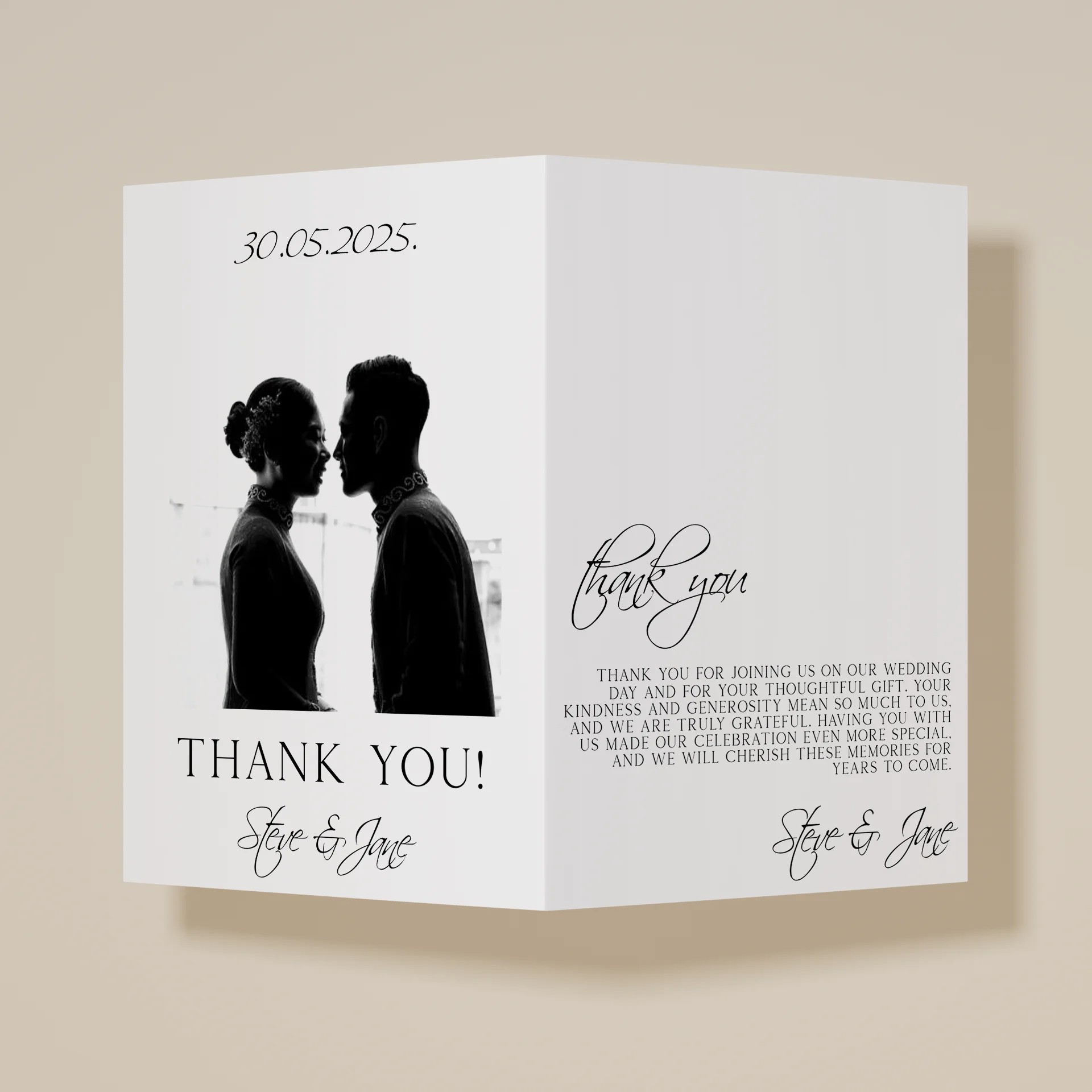 Trace — Thank You Card