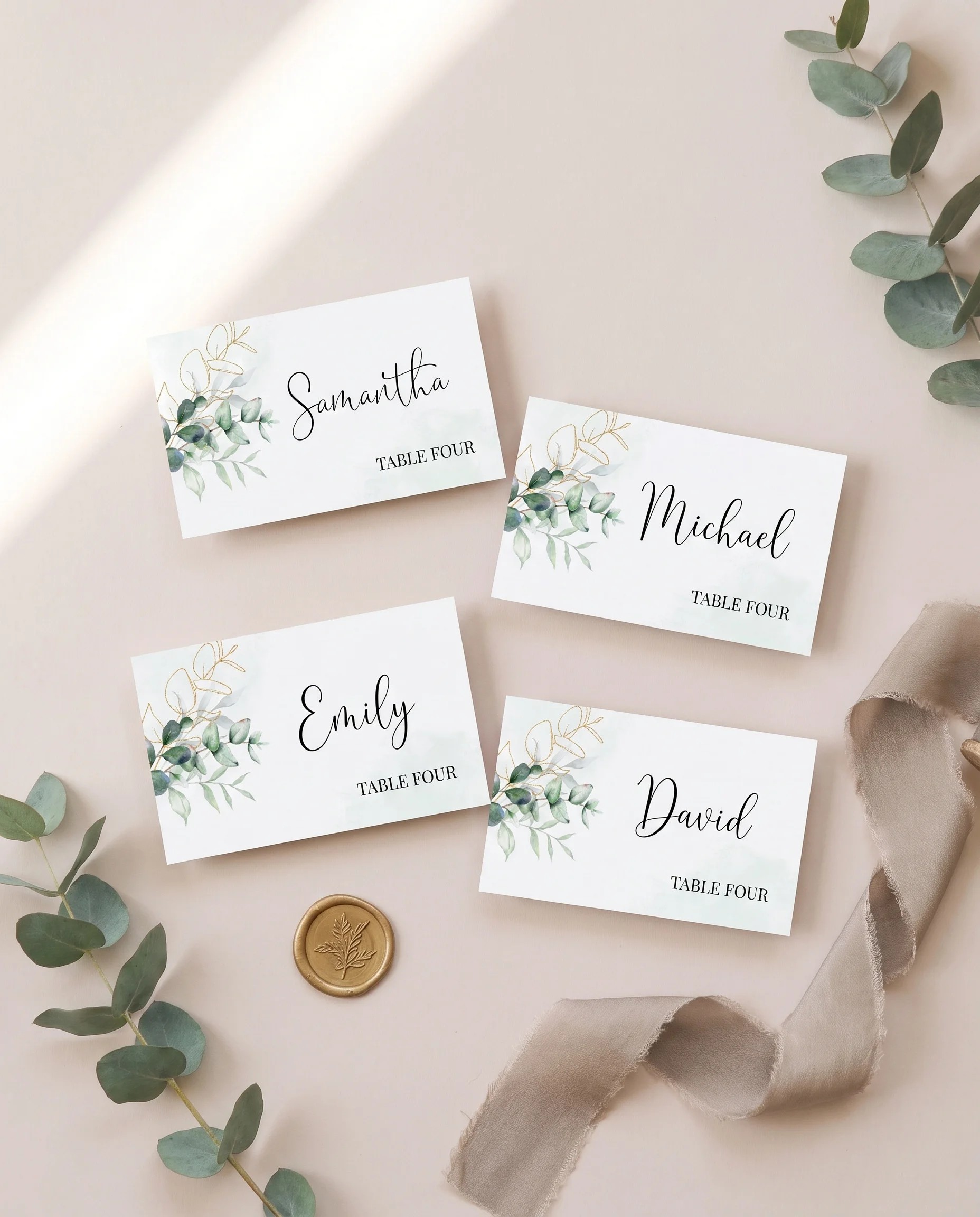 Eucalyptus Gold — Place Card