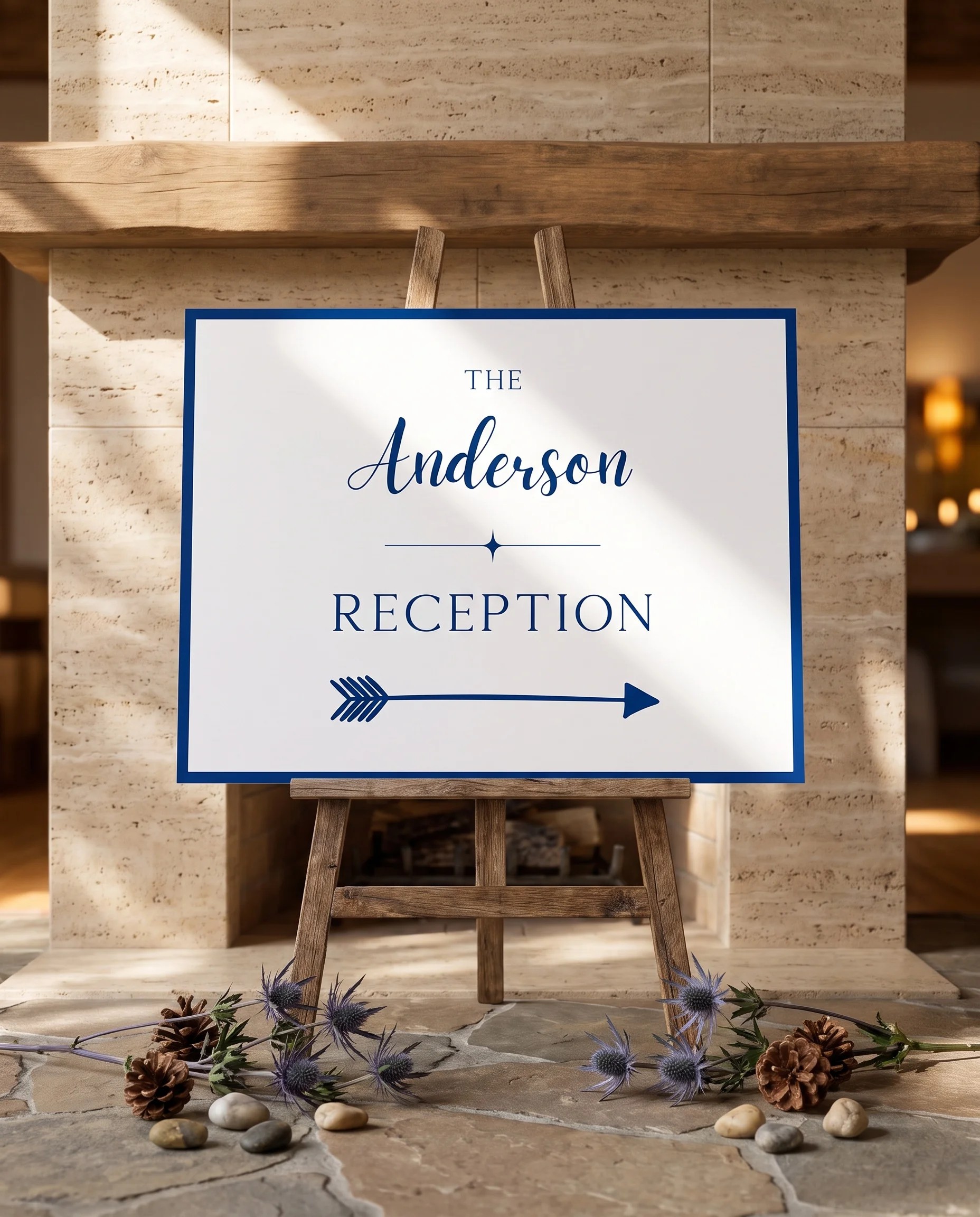 Blue Range — Reception Sign