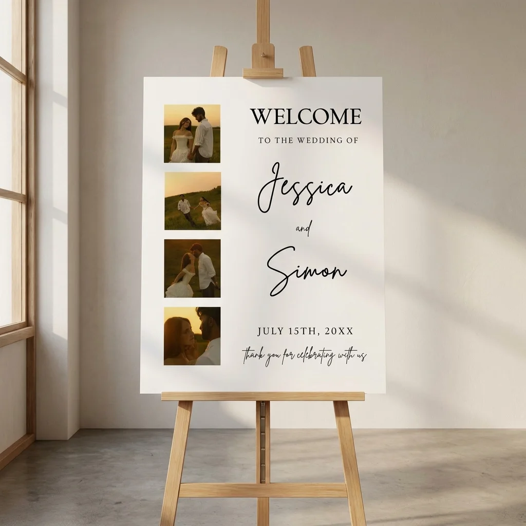 Arrowcrest Welcome Sign — Minimalist Wedding Printable